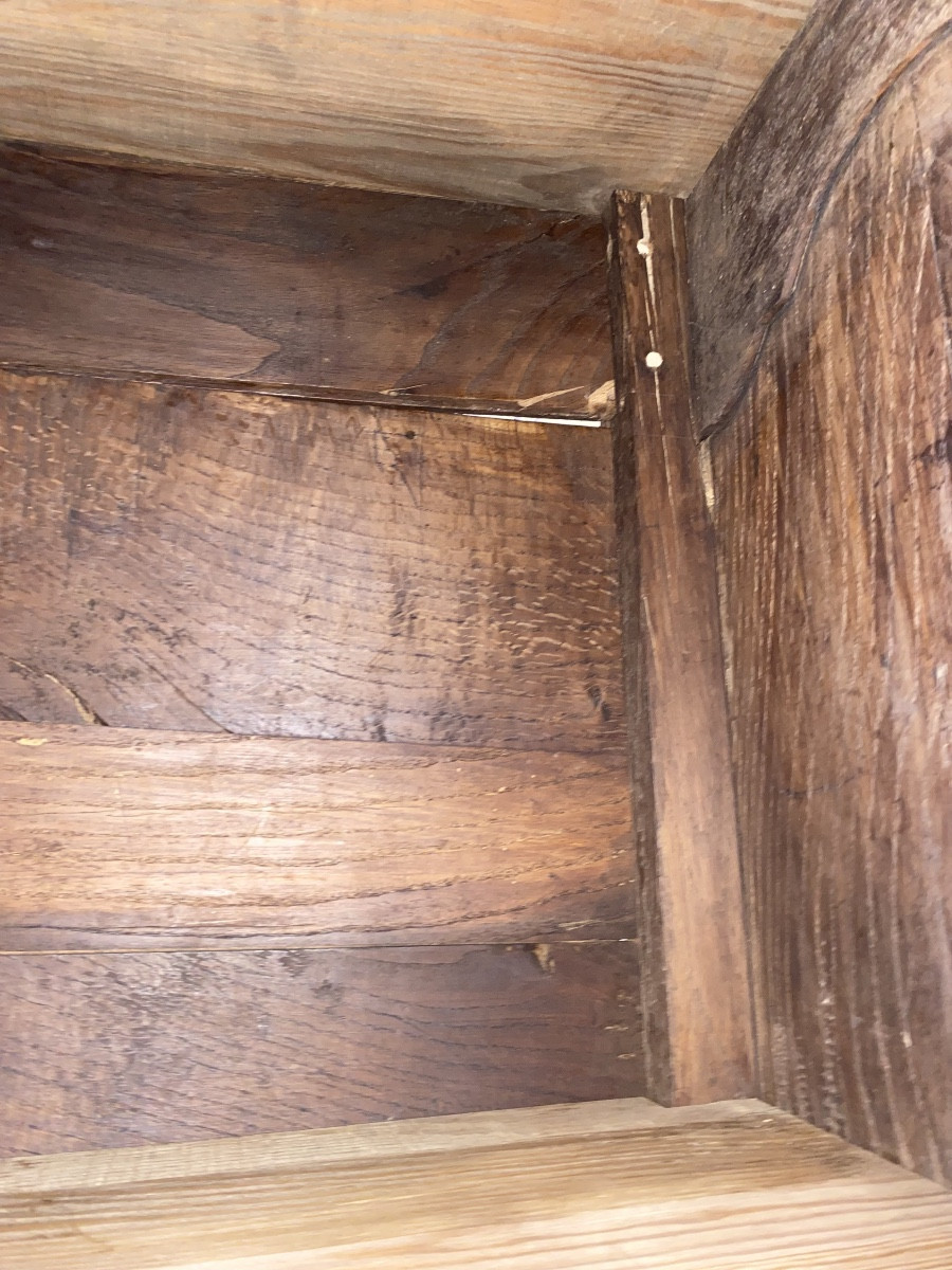 Louis XV Style Regional Wardrobe In Solid Oak – Southwest France – Late 18th Century-photo-7