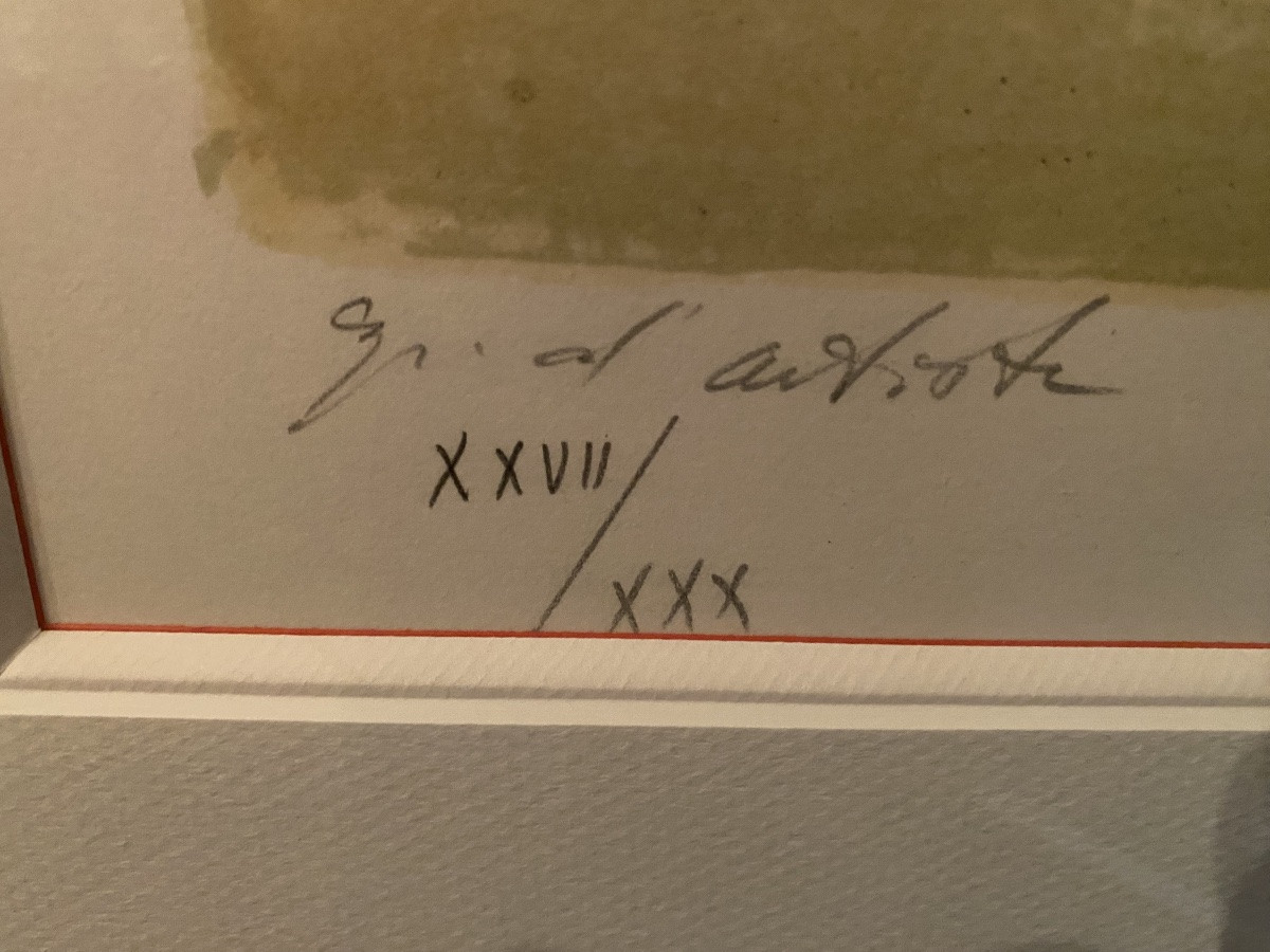 Jansen – Original Lithograph – “venice Lagoon” – Artist's Proof – XXVII/xxx – 77 X 62 -photo-2