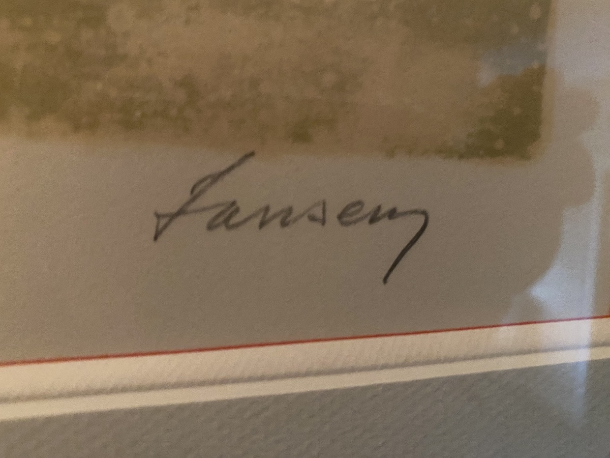 Jansen – Original Lithograph – “venice Lagoon” – Artist's Proof – XXVII/xxx – 77 X 62 -photo-3