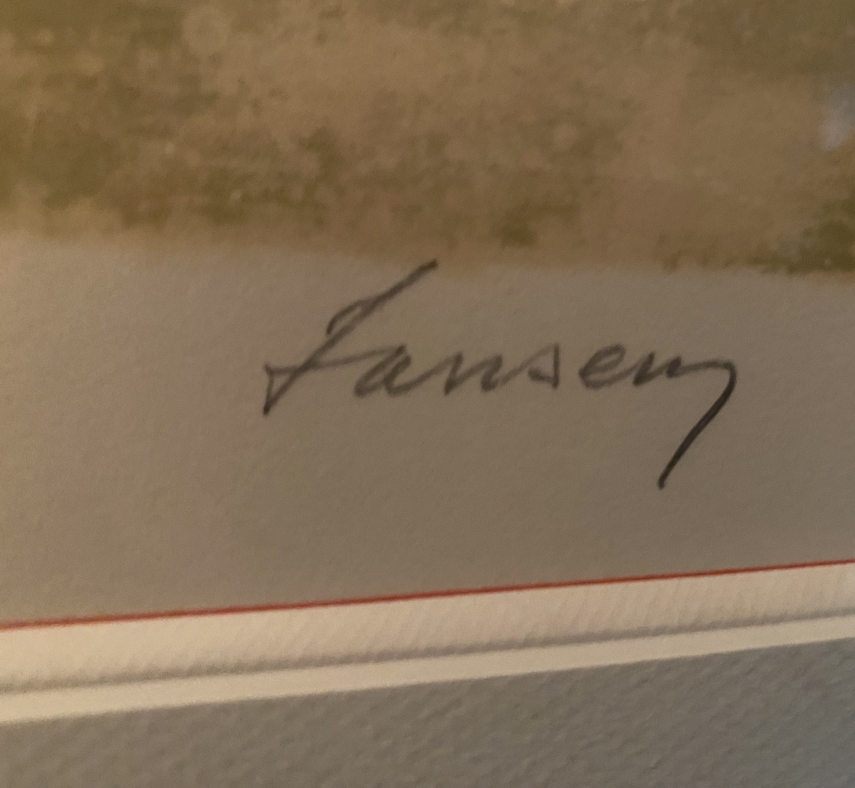 Jansen – Original Lithograph – “venice Lagoon” – Artist's Proof – XXVII/xxx – 77 X 62 -photo-2