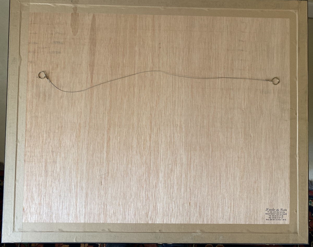 Jansen – Original Lithograph – “venice Lagoon” – Artist's Proof – XXVII/xxx – 77 X 62 -photo-8