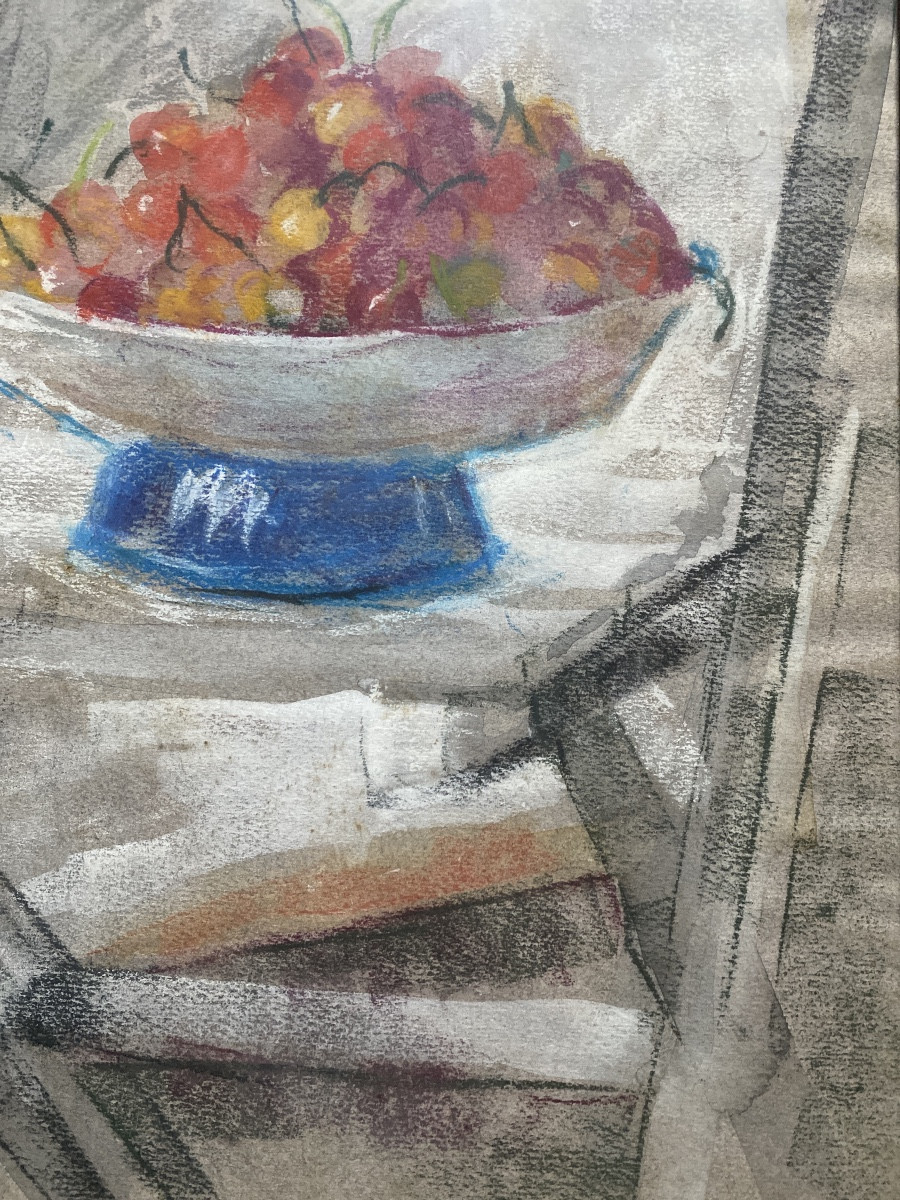 Joseph Laulié (1928–2016) “still Life With Fruit Bowl – 1983”-photo-4