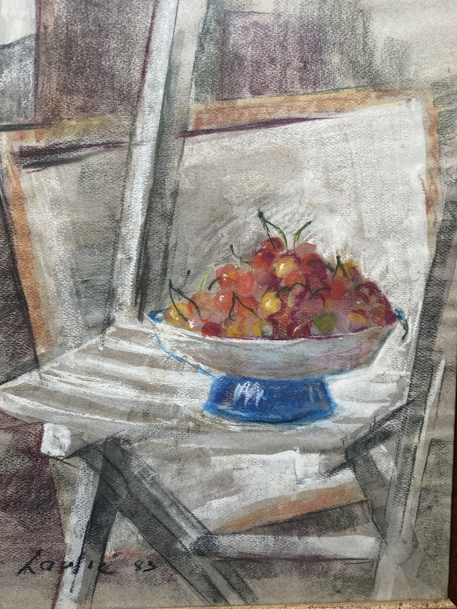 Joseph Laulié (1928–2016) “still Life With Fruit Bowl – 1983”-photo-1