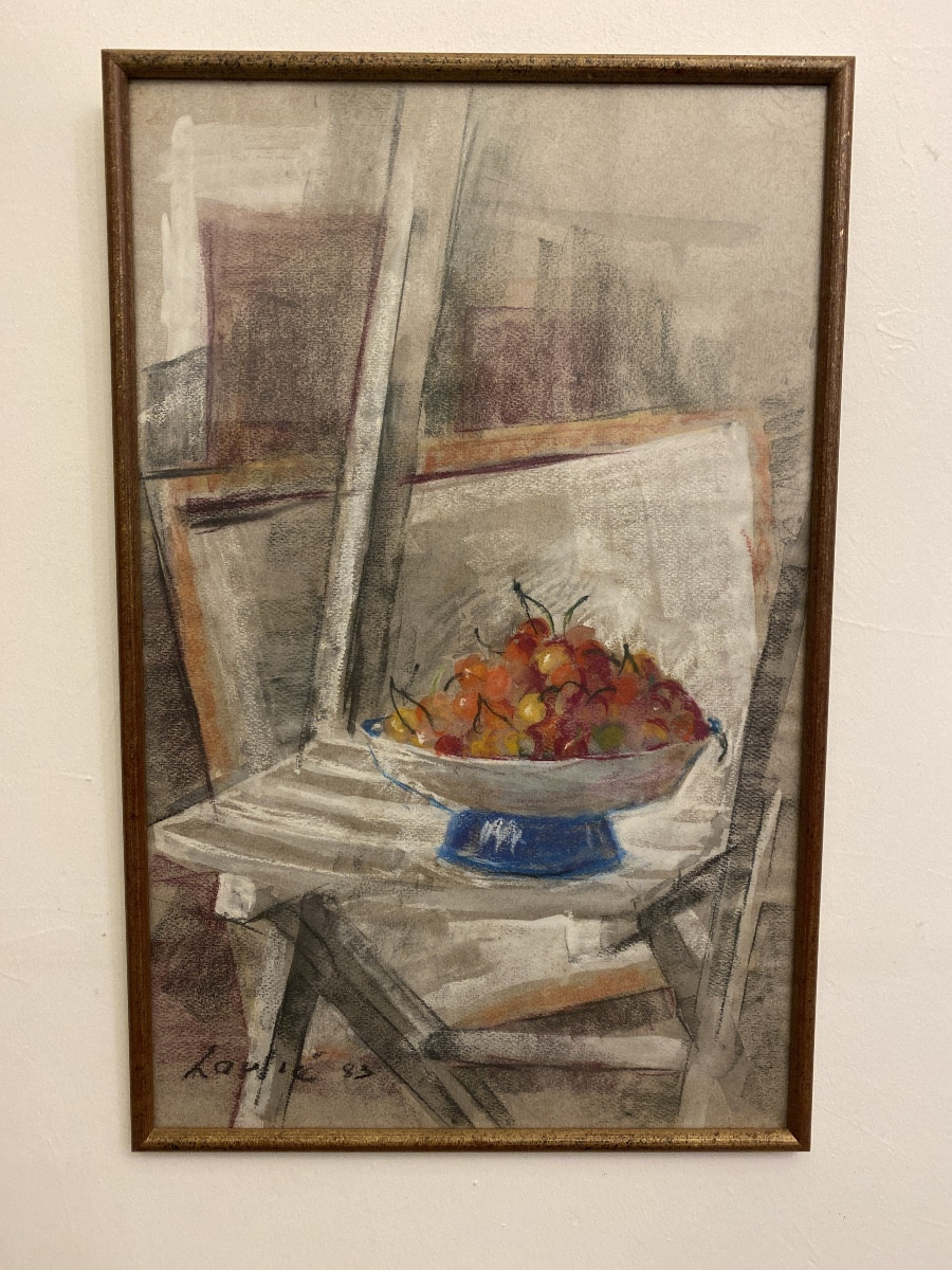 Joseph Laulié (1928–2016) “still Life With Fruit Bowl – 1983”-photo-4