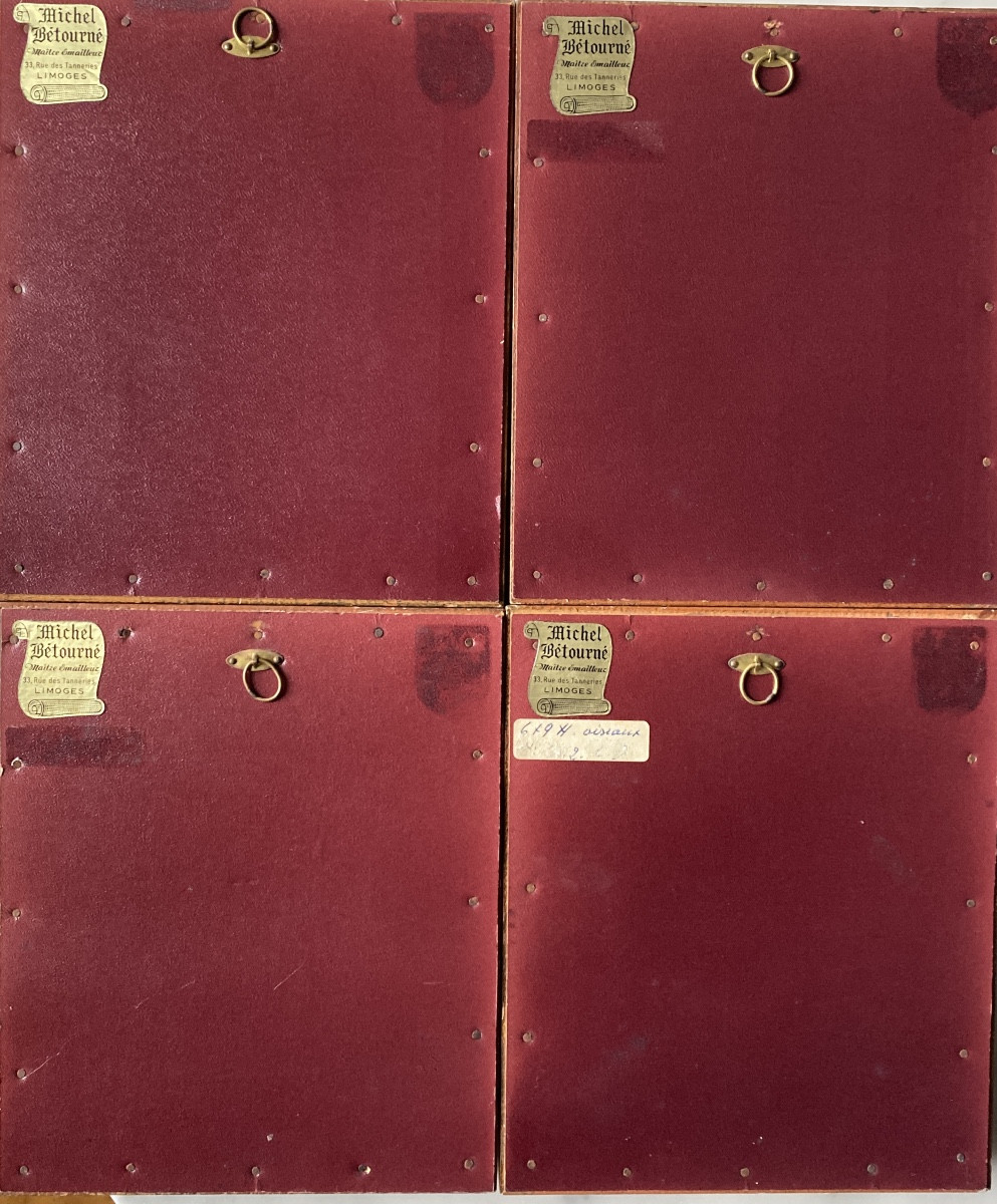 4 Émaux de Limoges signés Michel Bétourné-photo-7