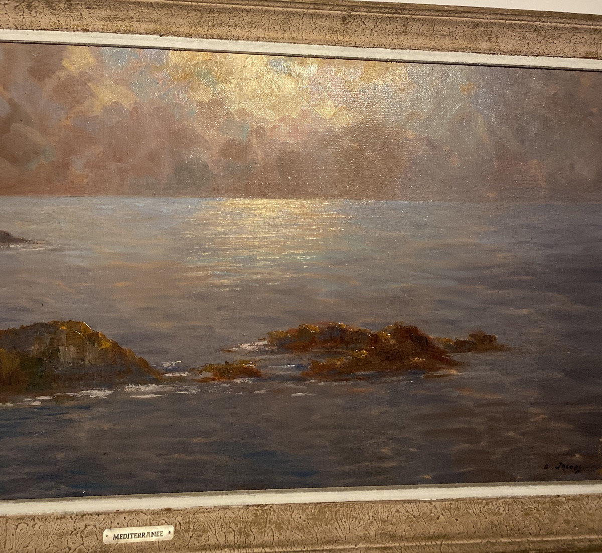 Dieudonné Jacobs (1887–1967) Mediterranean, Oil On Canvas Mounted On Hardboard -photo-3