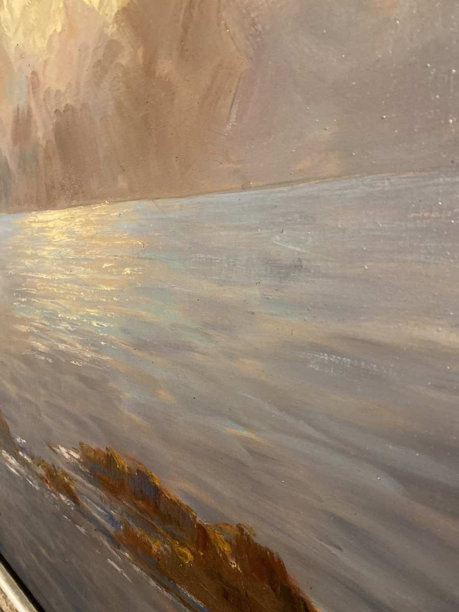 Dieudonné Jacobs (1887–1967) Mediterranean, Oil On Canvas Mounted On Hardboard -photo-7