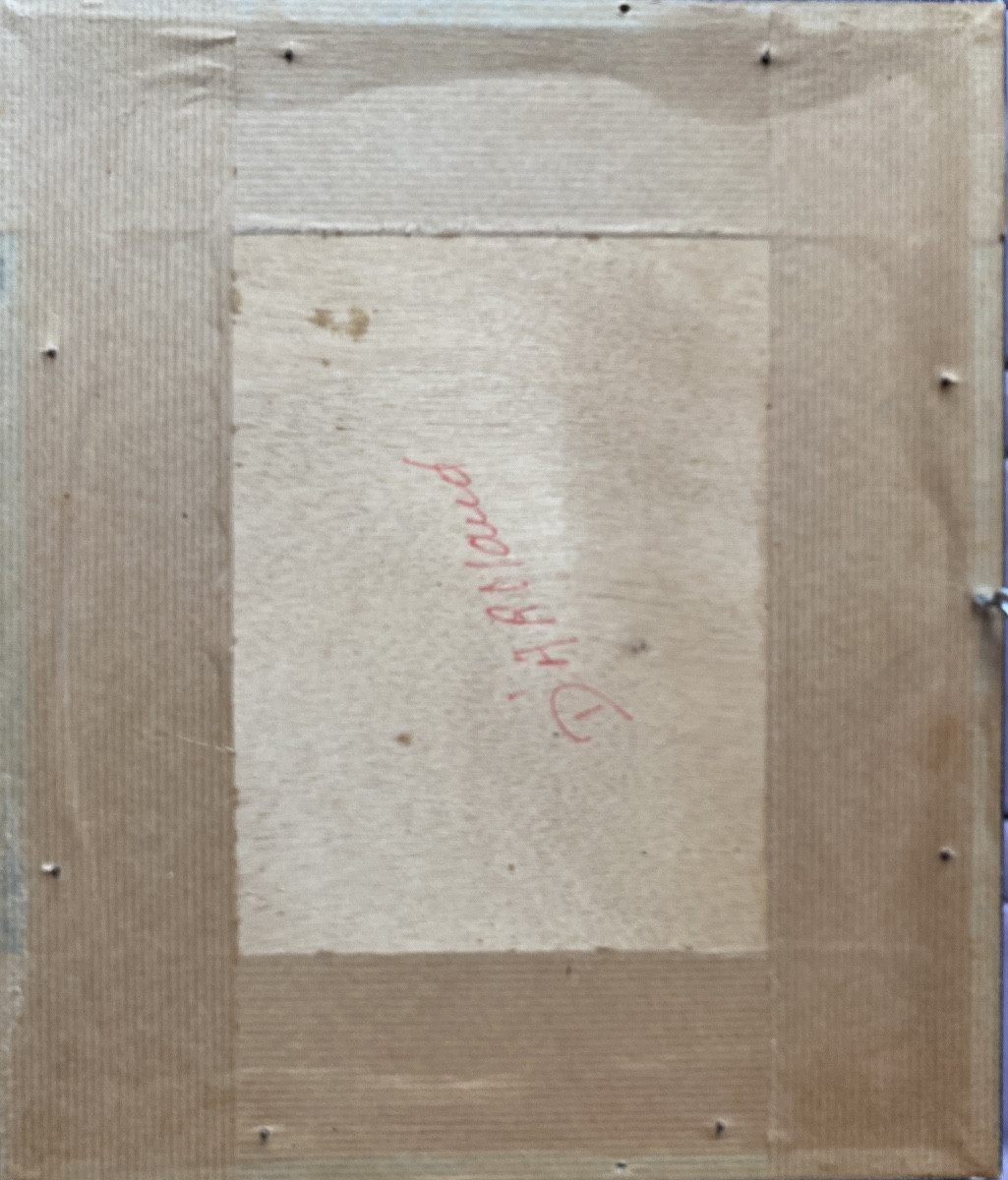 Marie-louise Lustremant (1880-1965) Mediterranean Landscape With Umbrella Pines And Palm Trees.-photo-4