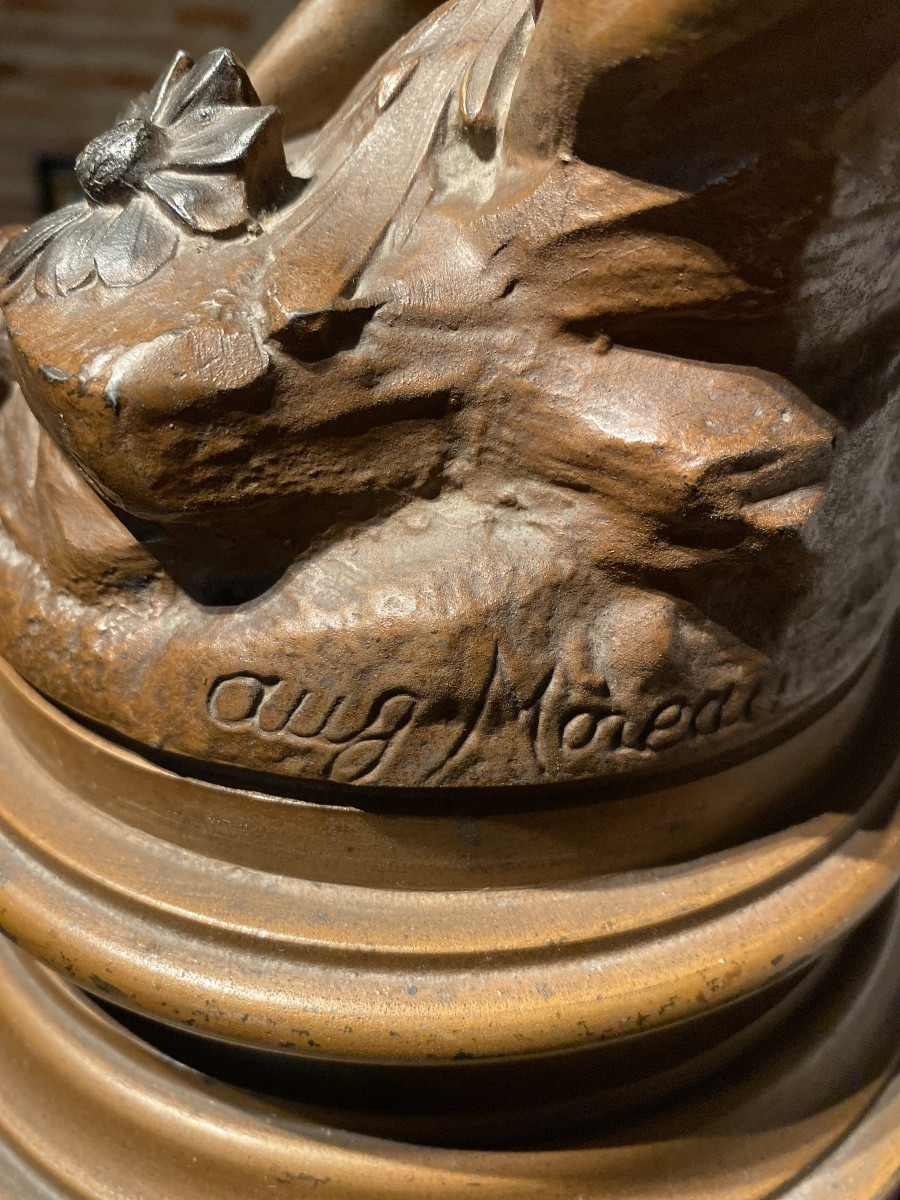 La Prairie – Important Sculpture By Auguste Moreau (1834–1917)-photo-4