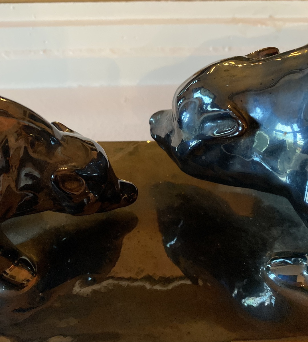  Jérôme Massier (Vallauris) «Ours et ourson»38 cm-photo-7