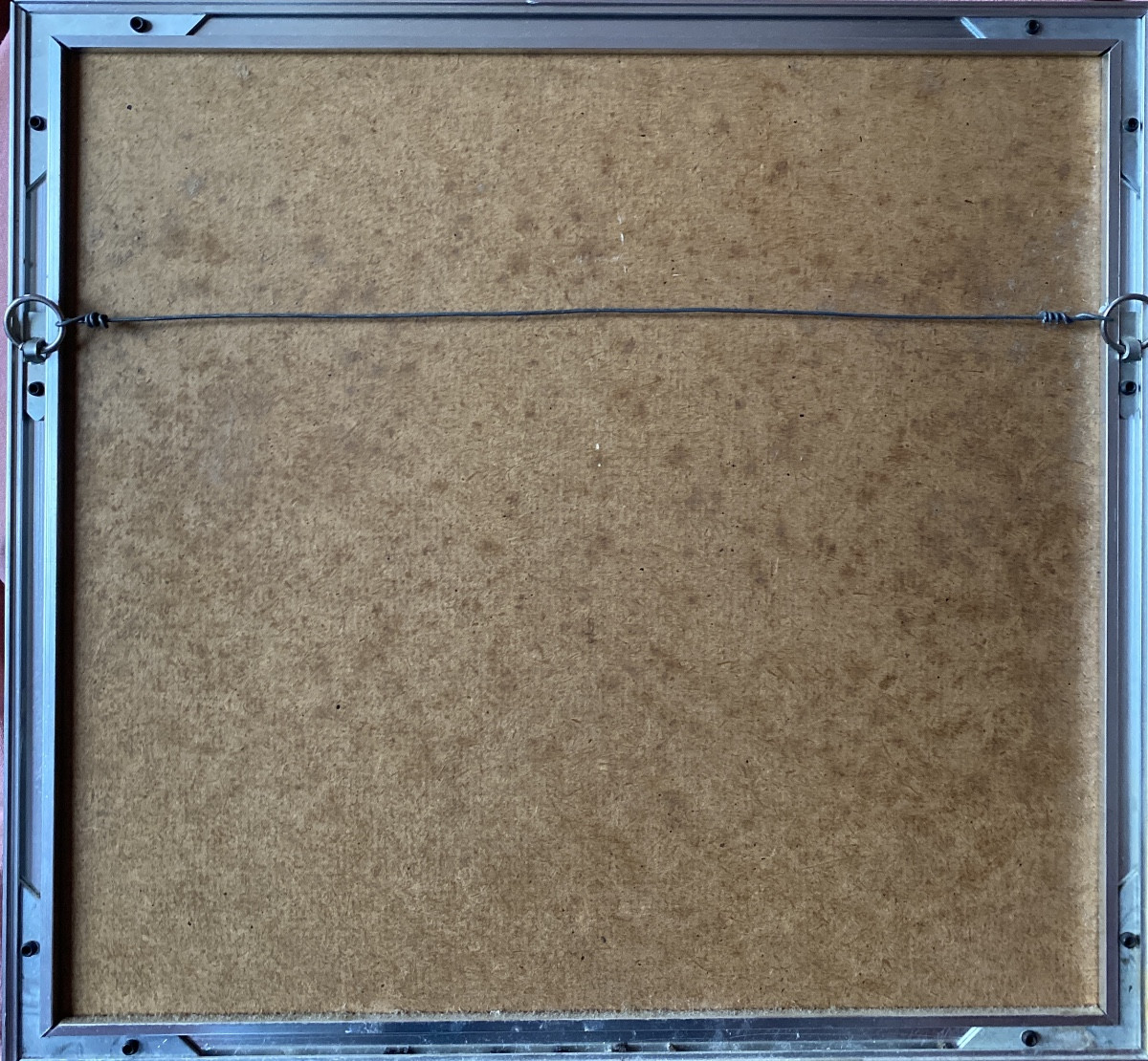 Pierre Pellet – Villa coloniale  – aquarelle sous verre, 1979-photo-7