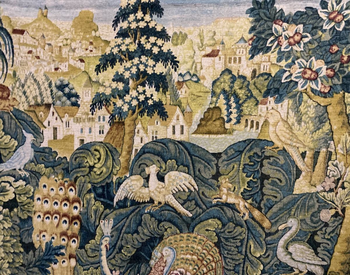 Manufacture Robert Four, Aubusson – Tapisserie « Bestiaire » d’après modèle du XVe siècle -photo-4
