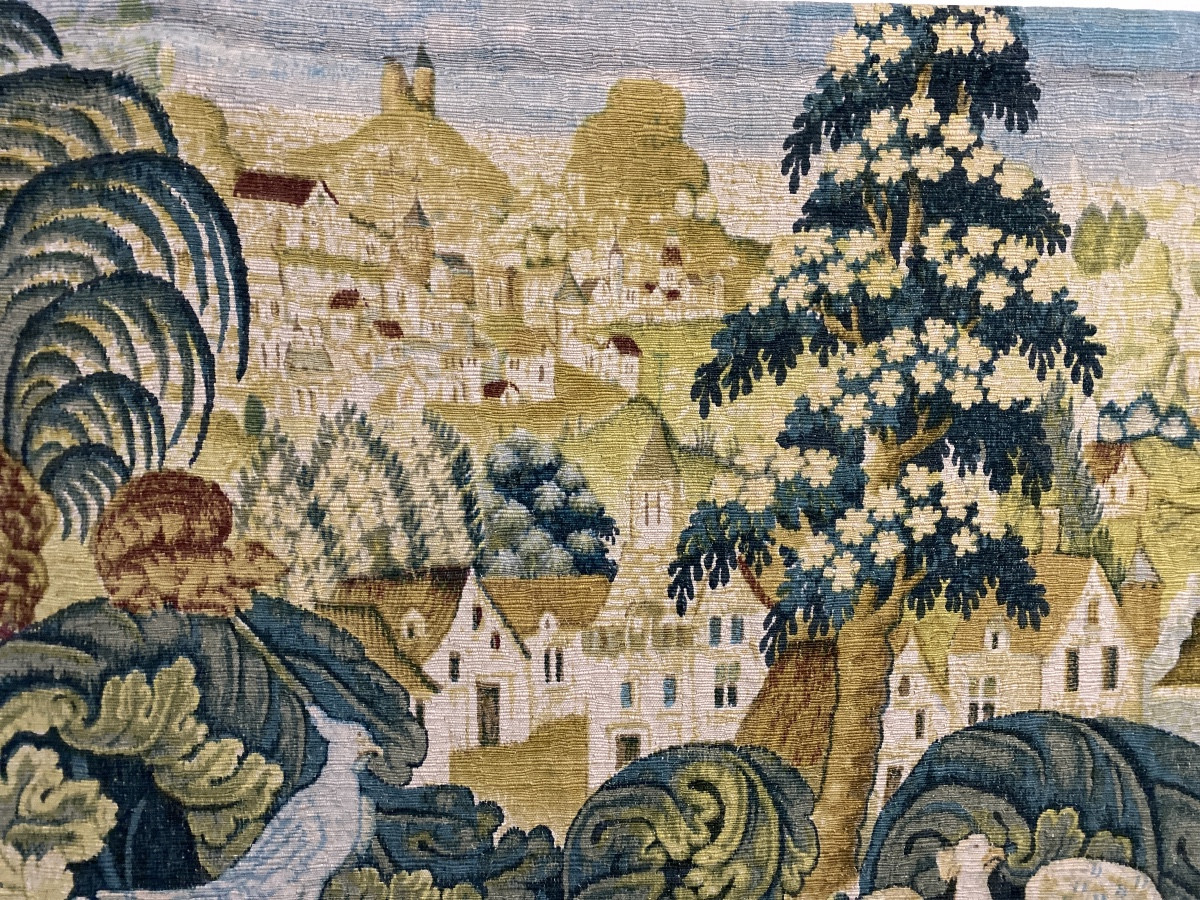 Manufacture Robert Four, Aubusson – Tapisserie « Bestiaire » d’après modèle du XVe siècle -photo-5