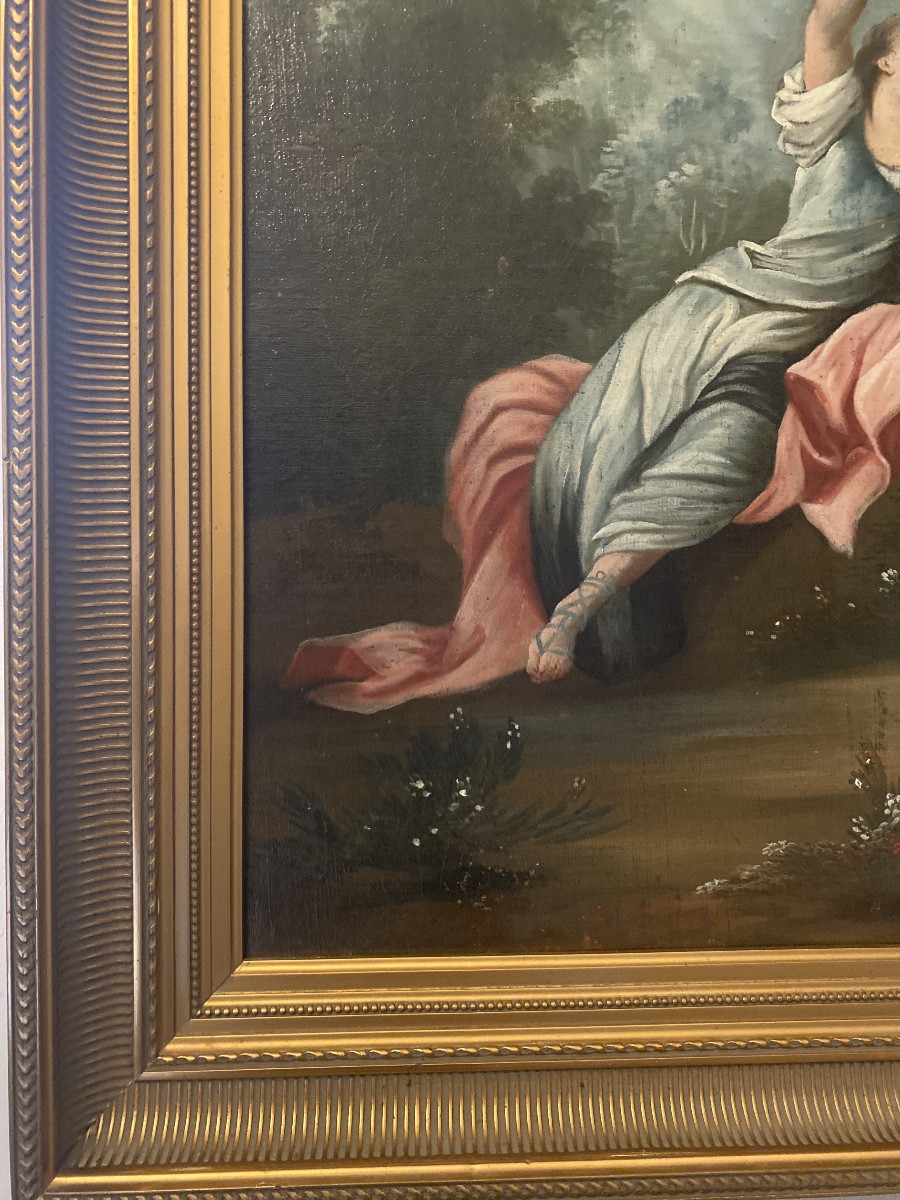 Allegory Of Venus Aux Amours - Elegant Mythological Scene In The Taste Of François Boucher.-photo-5