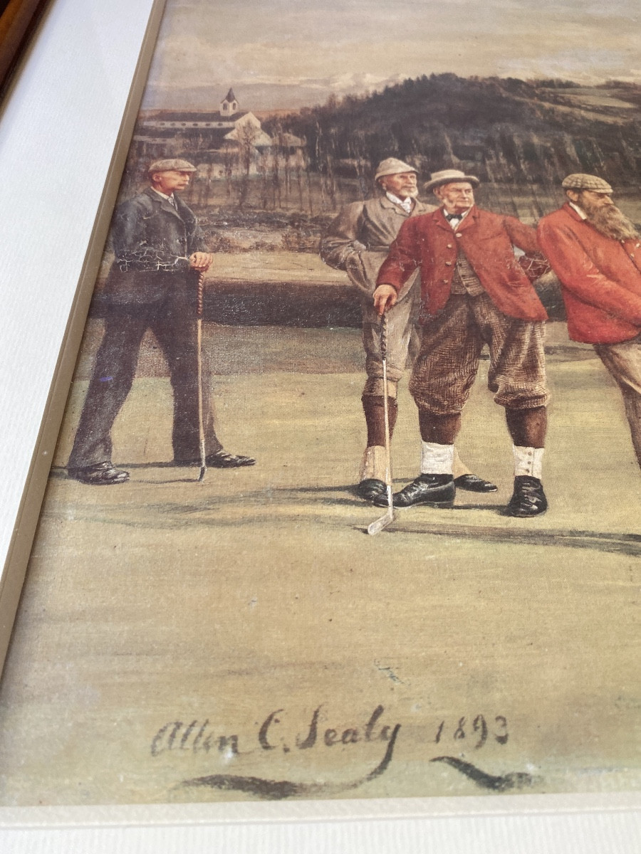  Scène de golf à Pau – d’après Allen C. Sealy (1893) – Lewis Hornor – -photo-4