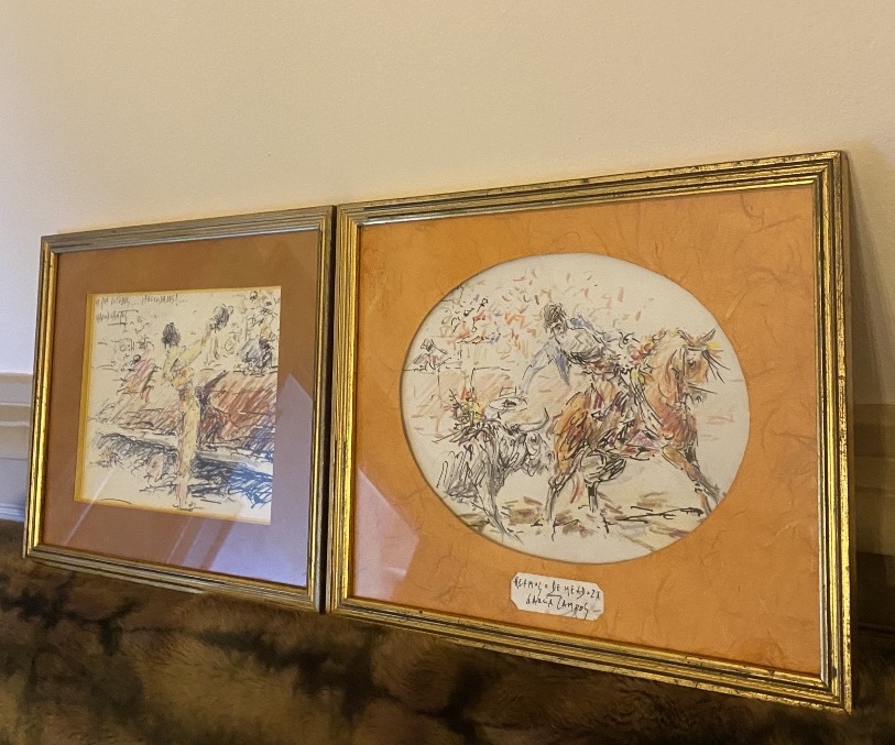 Luis García Campos (1928-2011) - Pair Of Expressionist Bullfighting Compositions-photo-2