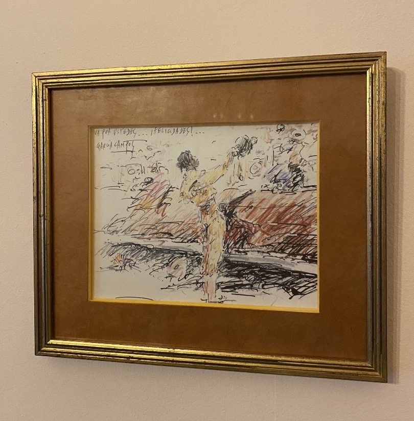 Luis García Campos (1928-2011) - Pair Of Expressionist Bullfighting Compositions-photo-4