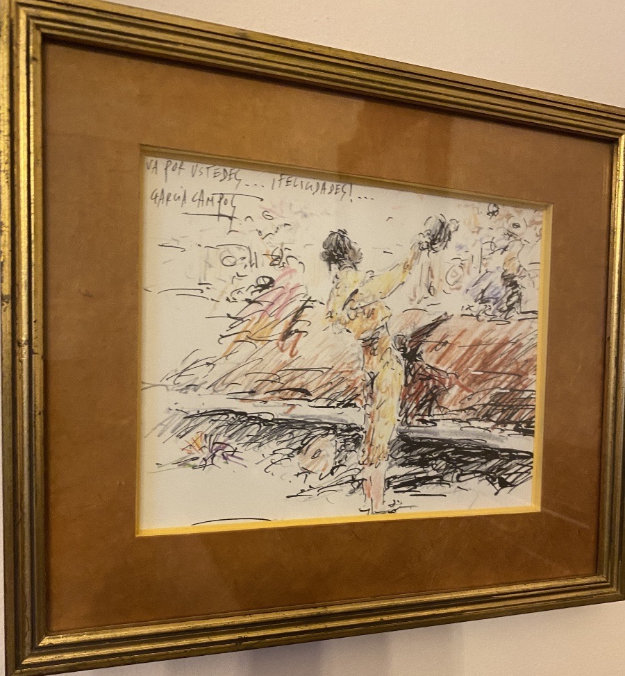 Luis García Campos (1928-2011) - Pair Of Expressionist Bullfighting Compositions-photo-2
