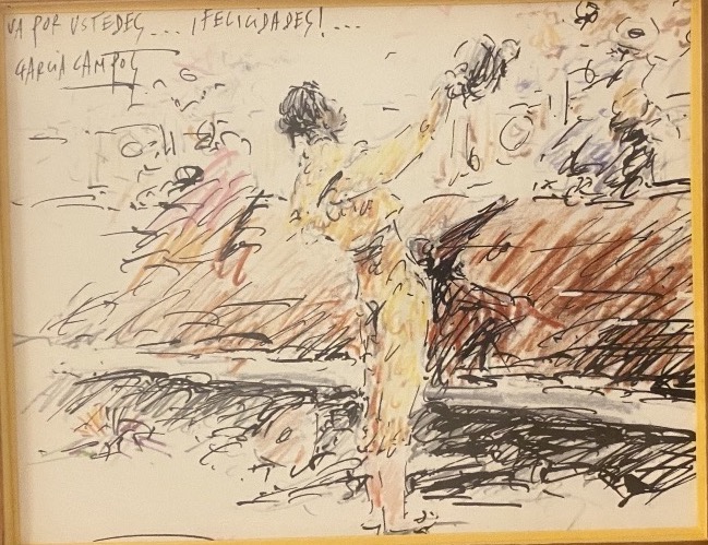 Luis García Campos (1928-2011) - Pair Of Expressionist Bullfighting Compositions-photo-1