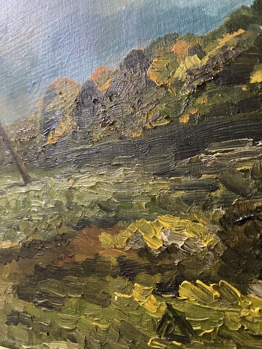 “Le moulin à la Pointe du Van – Cap Sizun” Huile sur toile-photo-4