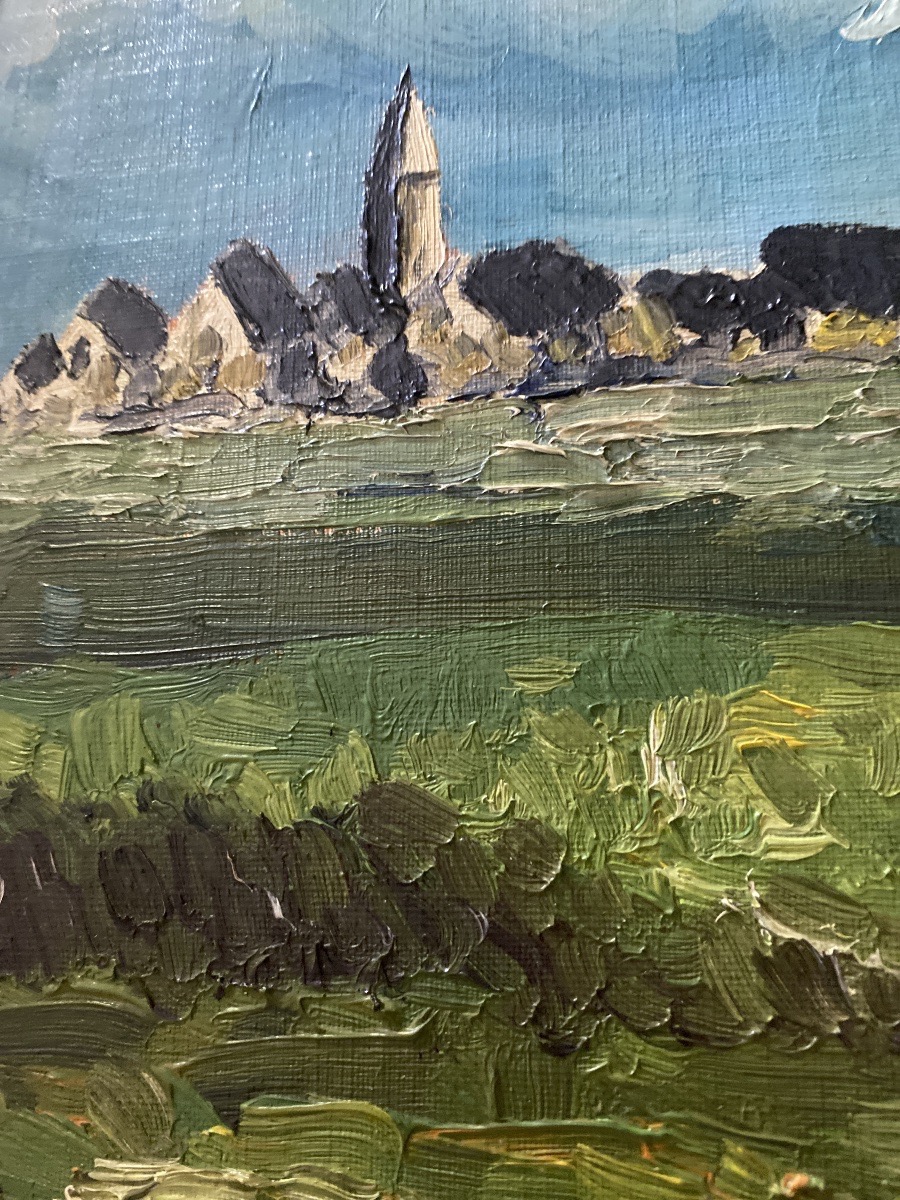 “Le moulin à la Pointe du Van – Cap Sizun” Huile sur toile-photo-7