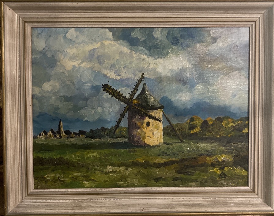 “Le moulin à la Pointe du Van – Cap Sizun” Huile sur toile