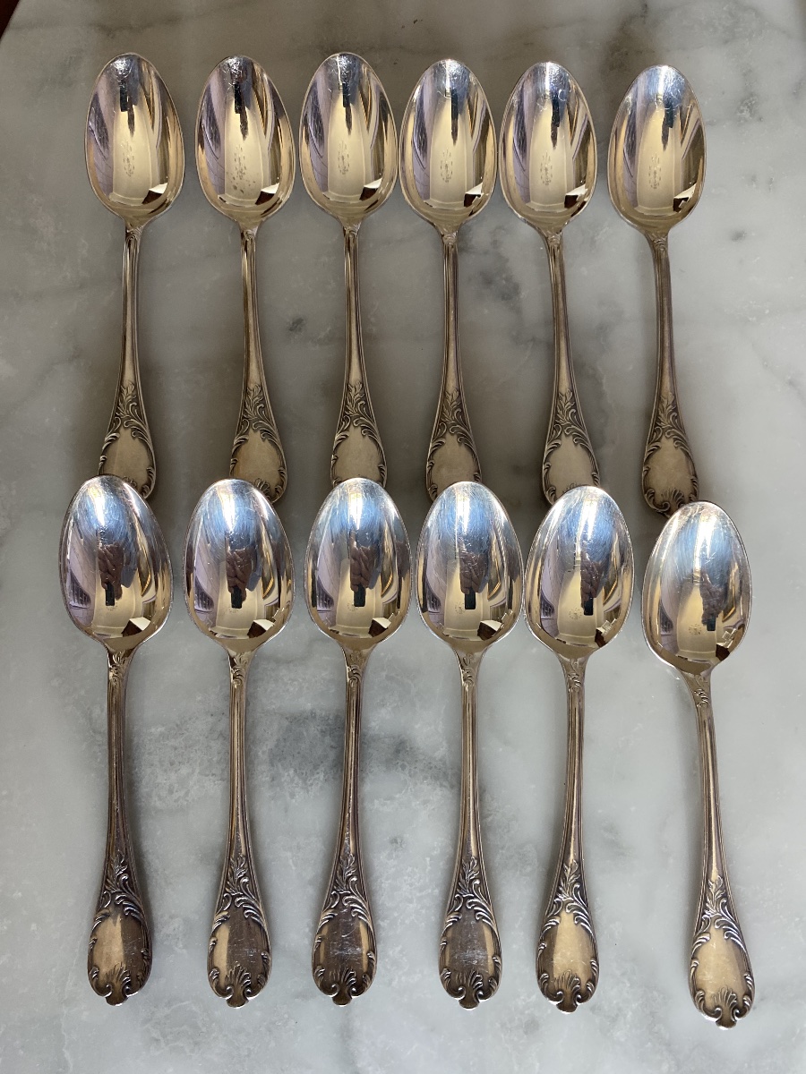 Christofle Marly Dinner Set, 93-piece Set With Rubans Accessories-photo-5