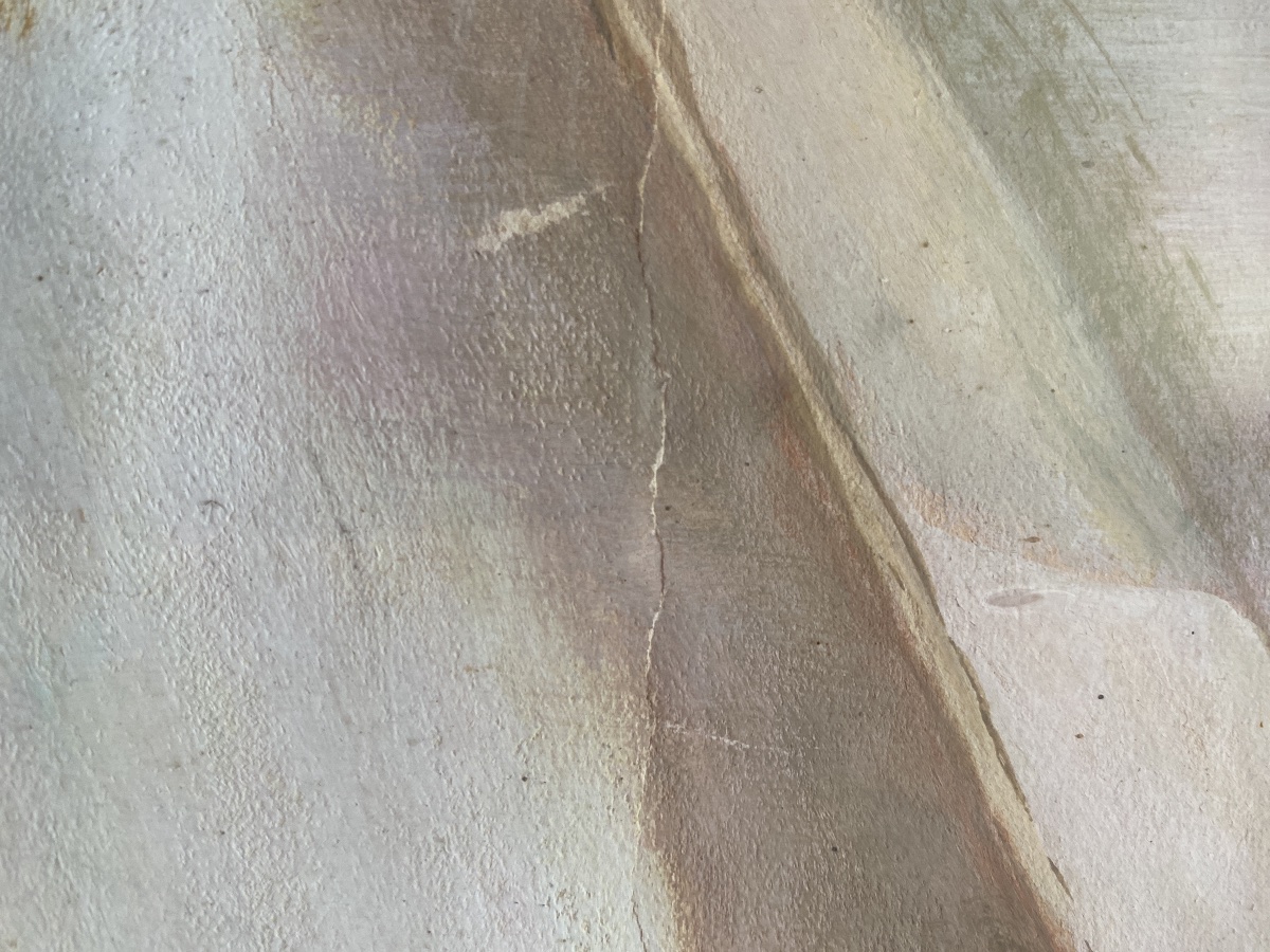 M.H. Vinciguerra – Grande aquarelle rehaussée de gouache, rue andalouse ensoleillée -photo-6