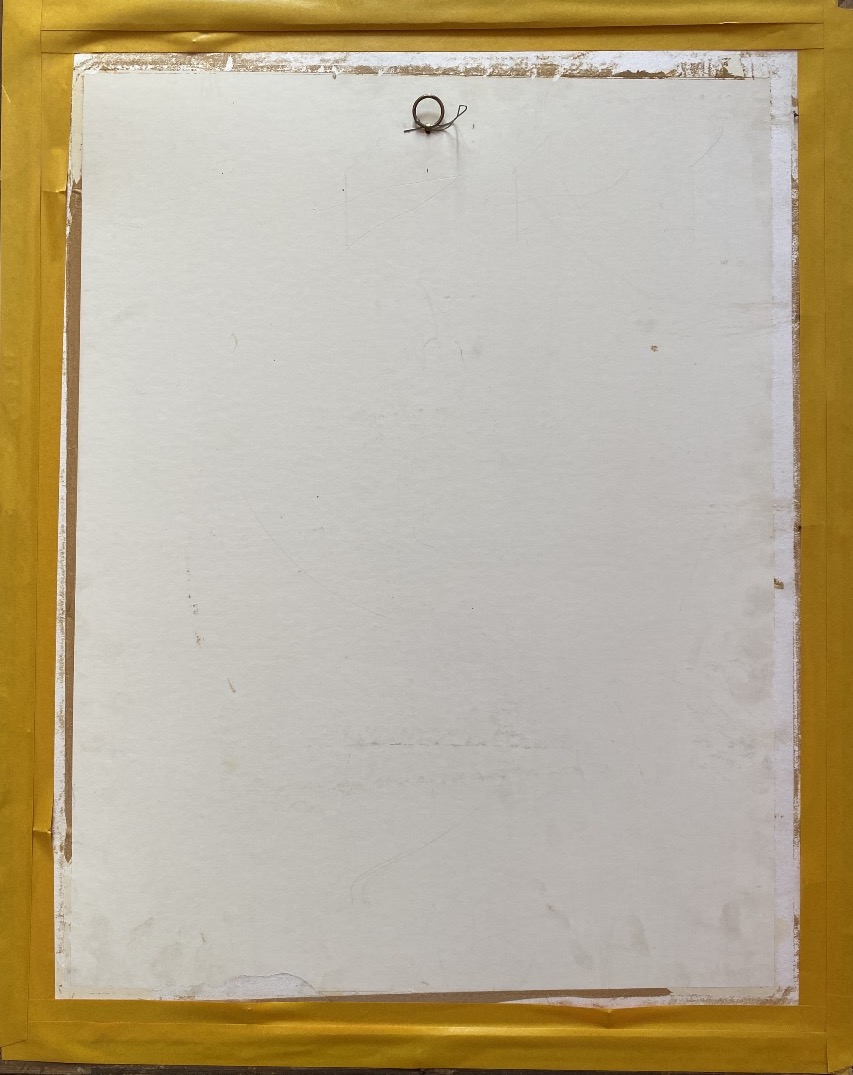 M.H. Vinciguerra – Grande aquarelle rehaussée de gouache, rue andalouse ensoleillée -photo-8