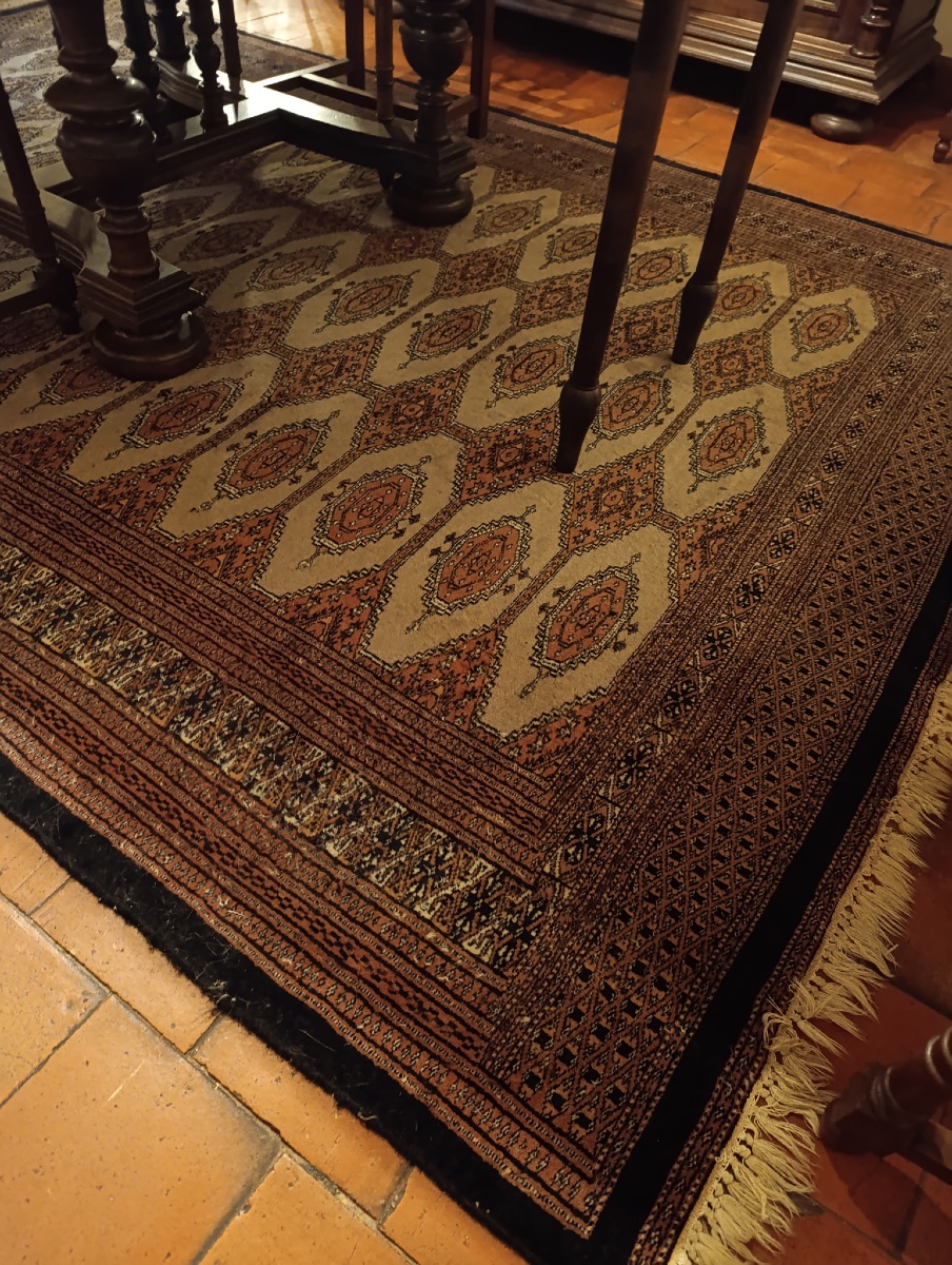 Large Hand-knotted Karachi Wool Rug – 277 × 187 Cm-photo-4