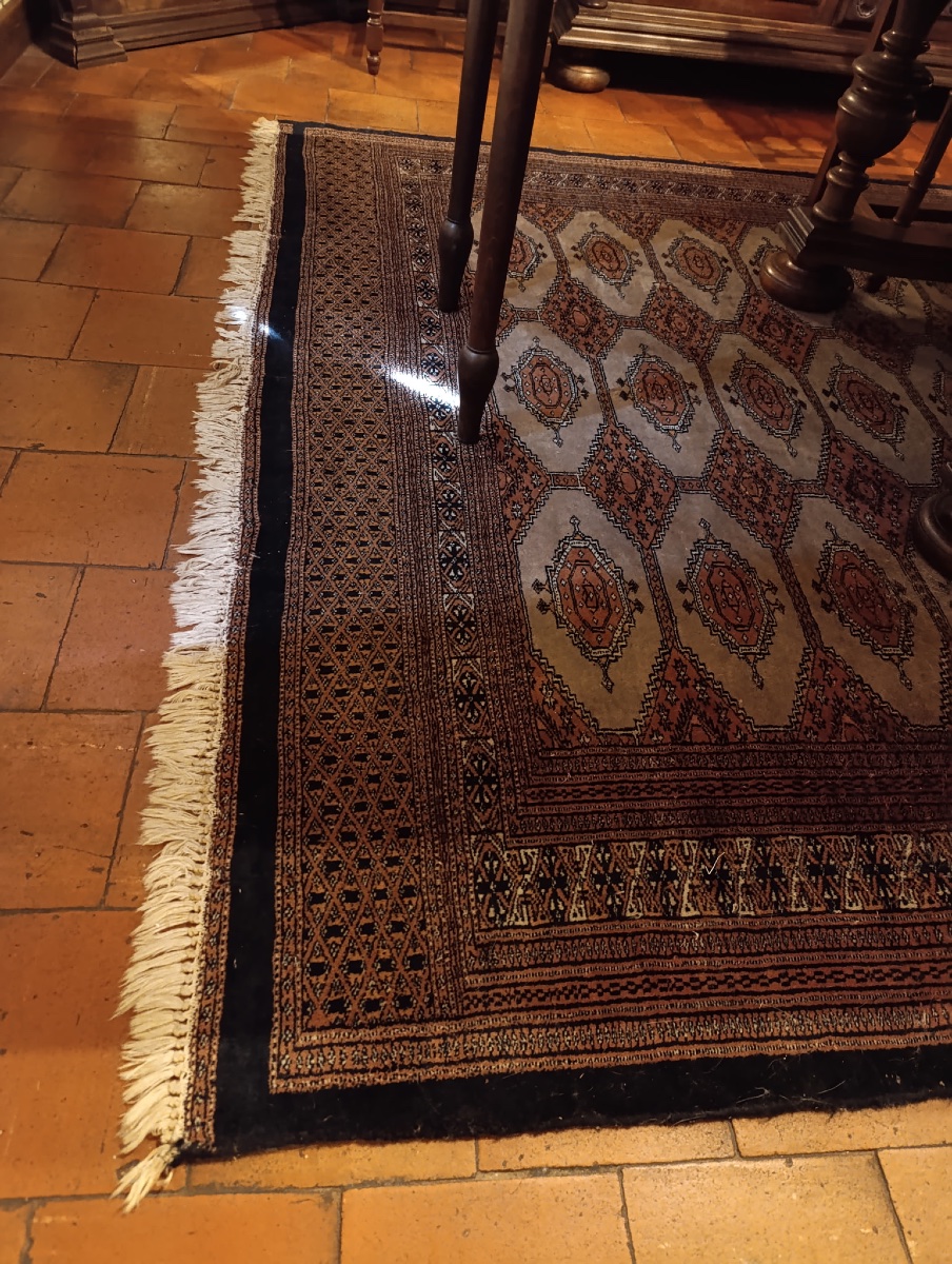 Large Hand-knotted Karachi Wool Rug – 277 × 187 Cm-photo-2