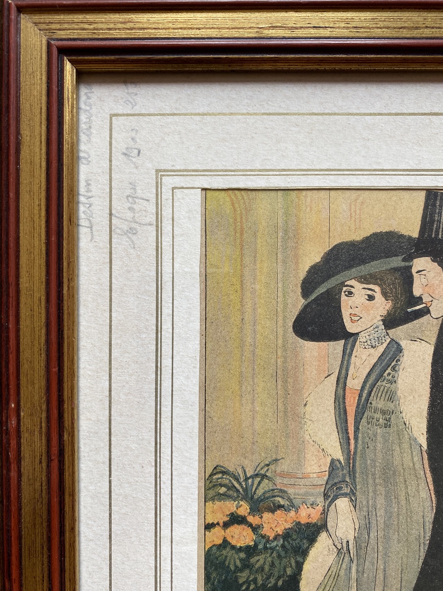 Set Of Four Vintage Belle époque Illustrations – Cardona, Circa 1900-photo-1