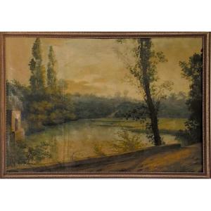 HENRI TAYAN (1855-1931) Le Lac De Gailleres