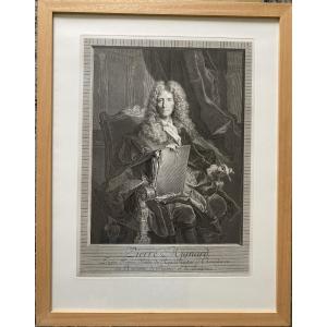 Georges Frédéric Schmidt (1712-1775) Hyacinthe Rigaud (1659-1743) Portrait de Pierre MIGNARD.  