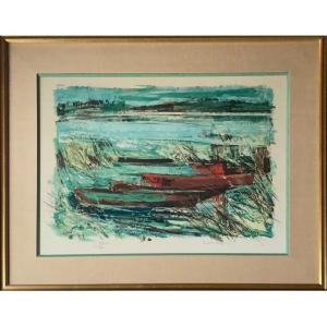 Gaston Larrieu (1908-1983) Lithographie originale signée et numérotée