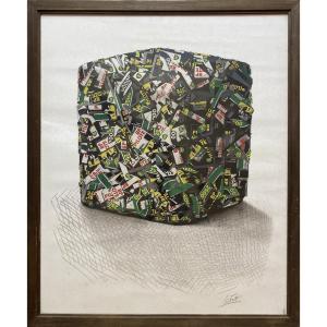César Baldaccini (1921-1998) – Compression BP Pilote, 1971 – Lithographie signée et numérotée