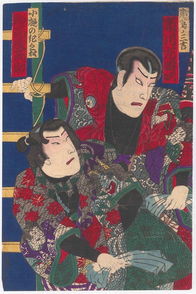 Proantic: Japanese Prints By Toyohara Chikanobu | The Courage Of Sprin