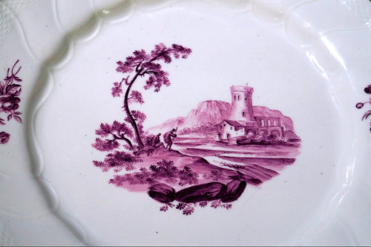 18th Century Tournai Porcelain Plate-photo-2