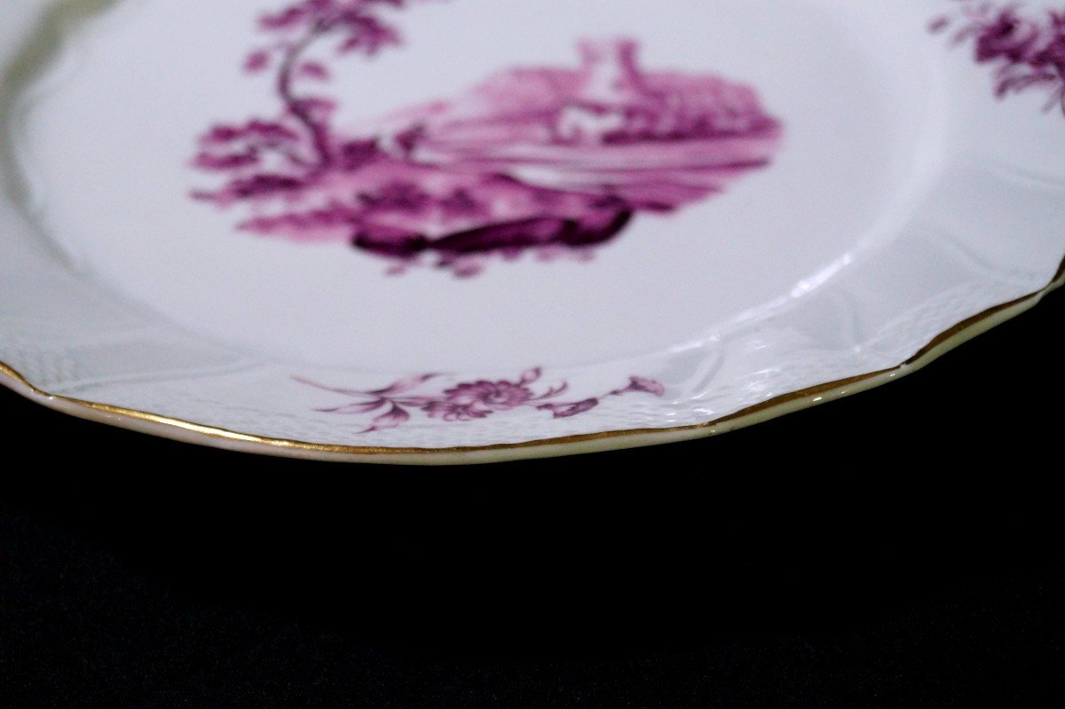 18th Century Tournai Porcelain Plate-photo-2