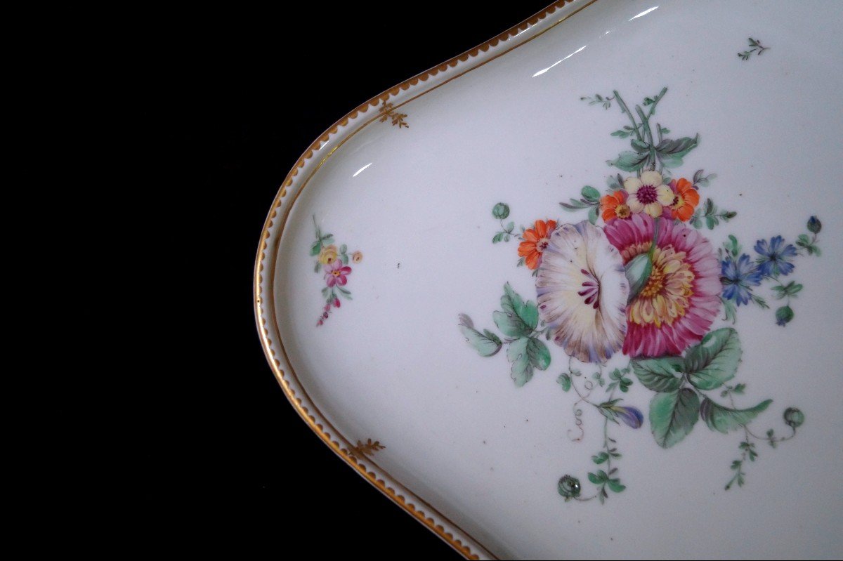 Plat En Porcelaine De Paris XVIIIe-photo-3