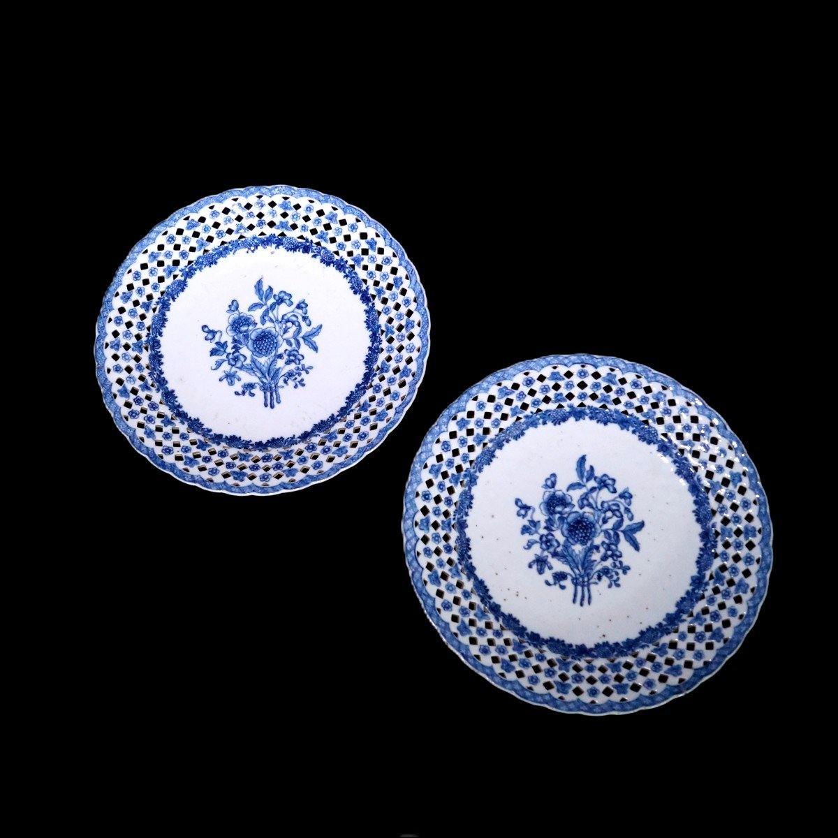 Pair Of 18th Century Chinese Porcelain Plates