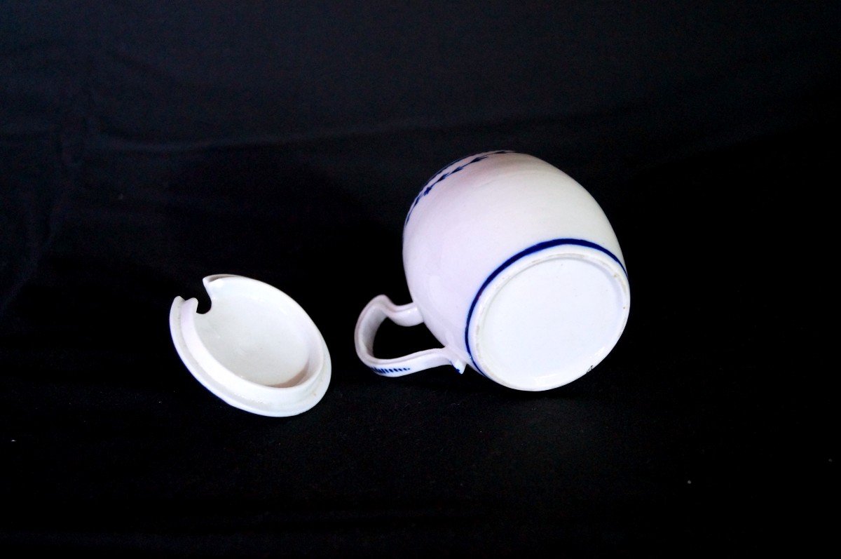 Mustard Pot In Tournai Porcelain Early 19th Century-photo-4