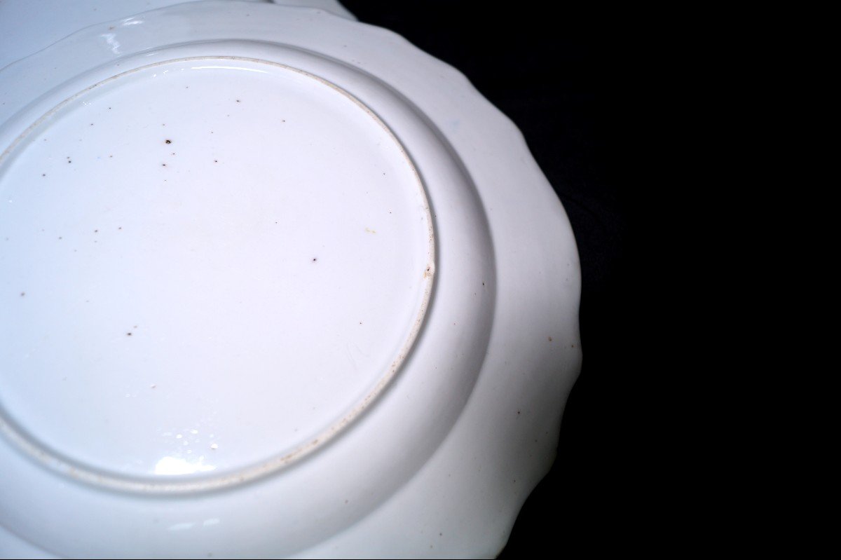 Five 18th Century Tournai Porcelain Plates-photo-2