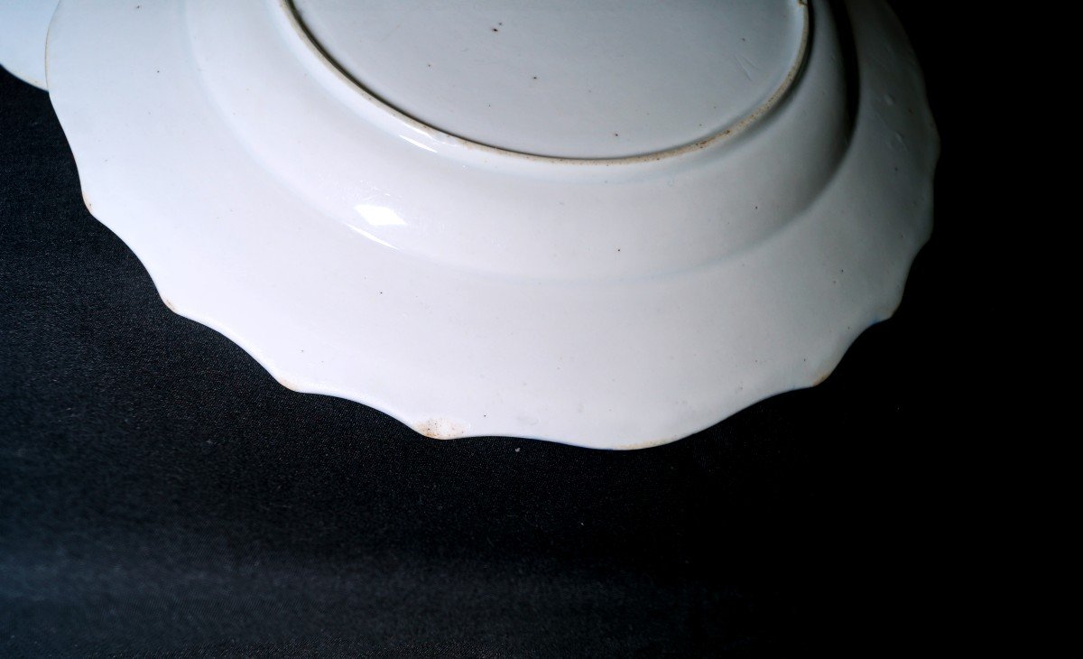 Five 18th Century Tournai Porcelain Plates-photo-3