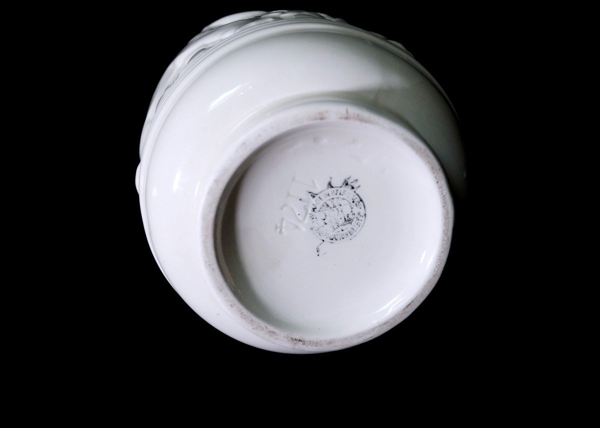 Charles Catteau Boch Frères - Vase Art Déco Aux Eléphants-photo-4