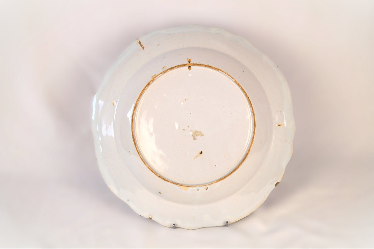 Saint-amand Earthenware Dish - 18th Century-photo-2