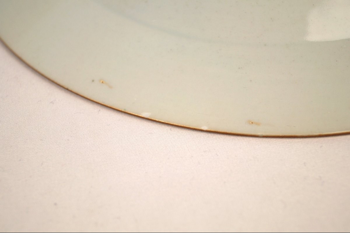 Paire d'assiettes en porcelaine de Chine à décor aux grues, époque XVIIIe-photo-5