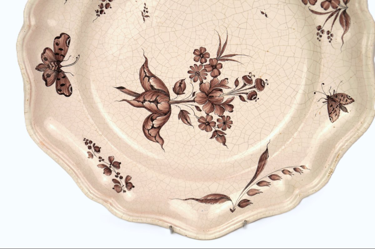 Large Lunéville Earthenware Dish - 18th Century-photo-2