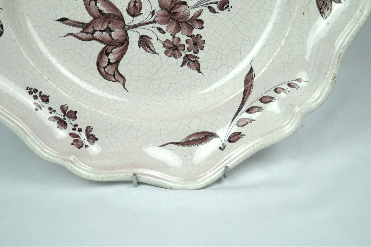 Large Lunéville Earthenware Dish - 18th Century-photo-4