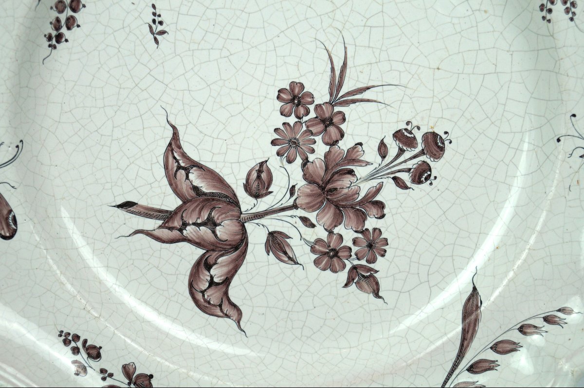 Large Lunéville Earthenware Dish - 18th Century-photo-2